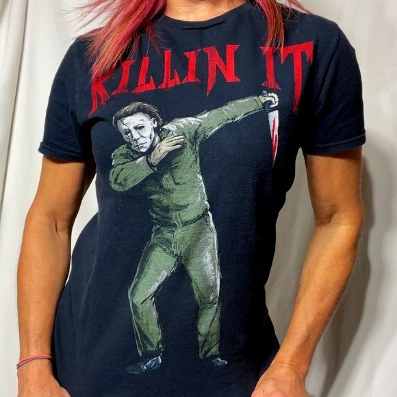 Halloween the movie Tee Tshirt Michael Myers ❚█══ 𝕂𝕚𝕝𝕝𝕚𝕟' 𝕚𝕥══█❚​❗ - Picture 1 of 2